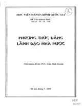 Phương thức Đảng lãnh đạo Nhà nước 