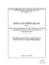 Kiện toàn hệ thống tổ chức bộ máy của Ðảng nhằm đáp ứng yêu cầu của giai đoạn cách mạng mới. 