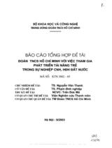 Đoàn TNCS Hồ Chí Minh với việc tham gia phát triển tài năng trẻ trong sự nghiệp CNH, HĐH đất nước 
