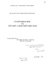 Cơ sở khoa học của tổ chức lãnh thổ Việt Nam 