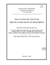 Luận cứ khoa học cho việc xây dựng chiến lược phòng ngừa và nâng cao hiệu qủa đấu tranh phòng, chống tham nhũng ở Việt Nam cho đến năm 2020-Một số vấn đề chung về tham nhũng 