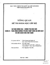 Sự vận động địa - chính khu vực Châu Á - Thái Bình Dương từ đầu thập niên 90 đến nay và đối sách của Việt Nam  