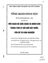 Mối quan hệ giữa Đảng và nhân dân trong thời kỳ đổi mới đất nước. Vấn đề và kinh nghiệm  