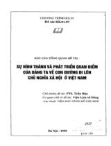 Báo cáo tổng quan đề tài Sự hình thành và phát triển quan điểm của Đảng ta về con đường đi lên chủ nghĩa xã hội ở Việt Nam  