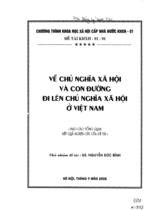 Về chủ nghĩa xã hội và con đường đi lên chủ nghĩa xã hội ở Việt Nam  
