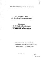 Tư tưởng Hồ Chí Minh về vấn đề nông dân  