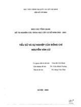 Tiểu sử và sự nghiệp đồng chí Nguyễn Văn Cừ  