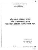Xây dựng và phát triển nền văn hóa Việt Nam tiên tiến, đậm đà bản sắc dân tộc  