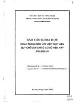 Đoàn thanh niên với việc thực hiện quy chế dân chủ ở cơ sở hiện nay KTN 2002 - 01  