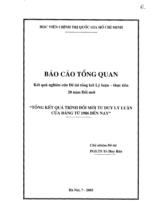 Tổng kết quá trình đổi mới tư duy lý luận của đảng từ 1986 đến nay  