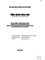 Khai thác những tư tưởng xã hội cơ bản trong một số tác động kinh điển Mác - Lênin nhằm phục vụ cho việc nghiên cứu, giảng dạy bộ môn xã hội học ở học viện chính trị Quốc gia Hồ Chí Minh 