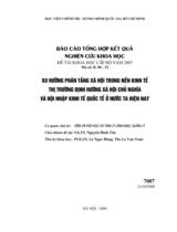 Xu hướng phân tầng xã hội trong nền kinh tế thị trường định hướng xã hội chủ nghĩa và hội nhập kinh tế quốc tế ở nước ta hiện nay  