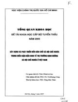 Xây dựng và phát triển nền dân chủ xã hội chủ nghĩa trong điều kiện nền kinh tế thị trường định hướng xã hội chủ nghĩa ở Việt Nam  