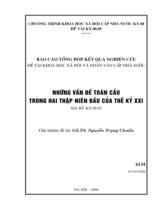 Những vấn đề toàn cầu trong hai thập niên đầu của thế kỷ 21  