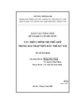 Cục diện chính trị thế giới trong hai thập niên đầu thế kỷ 21  