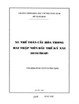 Xu thế toàn cầu hóa trong hai thập đầu thế kỷ 21 